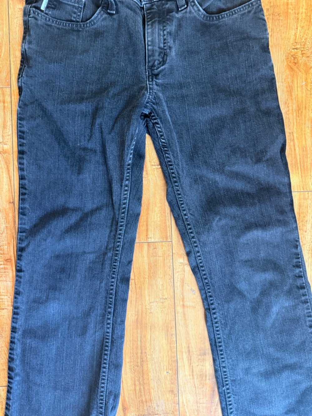 CARHARTT Women’s Black Straight Original Fit Cropped Short Jeans Size 6 - Picture 5 of 10